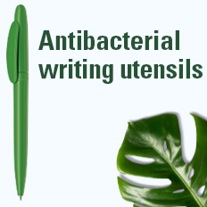 Antibacterial writing utensils